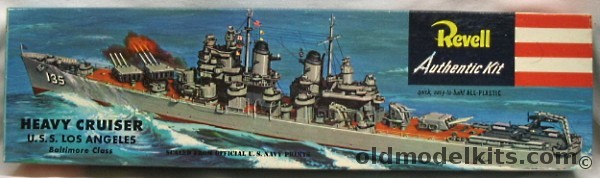 Revell 1/490 USS Los Angeles CA135 - Pre 'S'  - Fall River - Baltimore - Pittsburg - Columbus - Bremerton - Canberra - Toledo - Quincy - Chicago - St. Paul - Helena - Macon - Boston, H306-169 plastic model kit